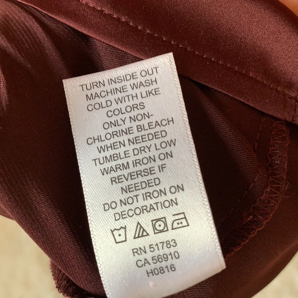 Sexy Maurices maroon lace trim tank, XXL - Picture 7 of 7